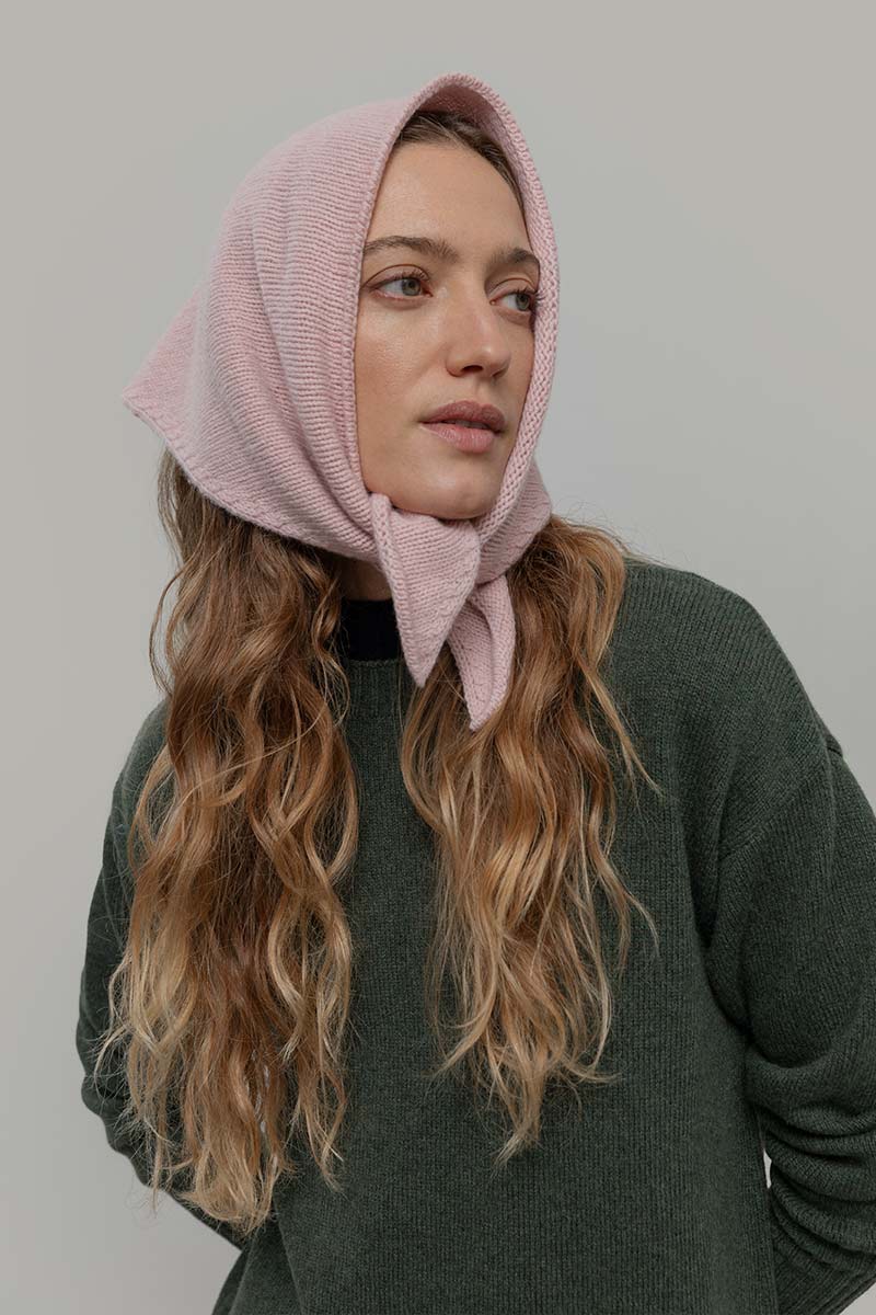 Foulard Cashmere Bandana Unisex Cashmere Rigenerato Masha - Rifò Lab Moda circolare made in Italy