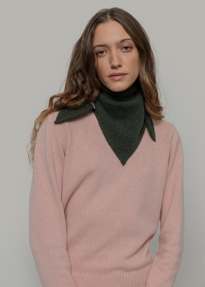 Foulard Cashmere Bandana Unisex Cashmere Rigenerato Masha - Rifò Lab Moda circolare made in Italy