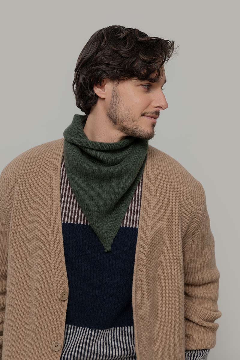 Foulard Cashmere Bandana Unisex Cashmere Rigenerato Masha - Rifò Lab Moda circolare made in Italy