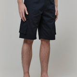 Pantaloni Bermuda Uomo Cargo Cotone Blu Franco - Rifò Lab Moda circolare made in Italy