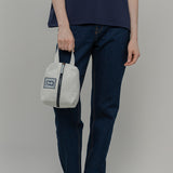Pochette Jeans Jacky borsello beauty denim rigenerato Ecrù - Rifò