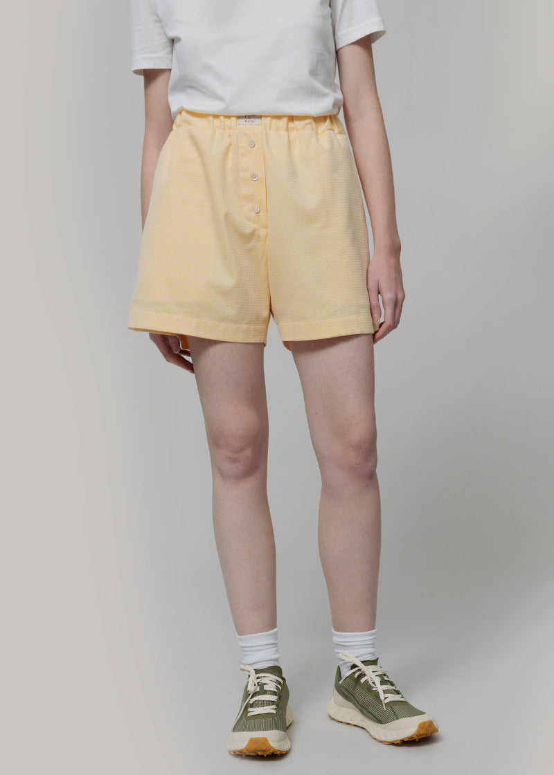 Pantaloncini Boxer Donna Cotone Inghirami Allegra Gialli - Rifò Lab Moda circolare made in Italy
