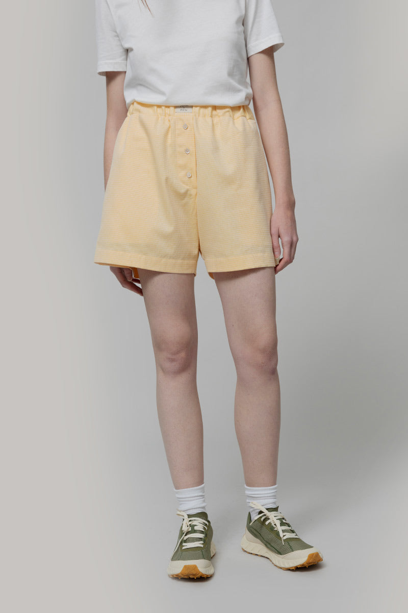 Pantaloncini Boxer Donna Cotone Inghirami Allegra Gialli - Rifò Lab Moda circolare made in Italy
