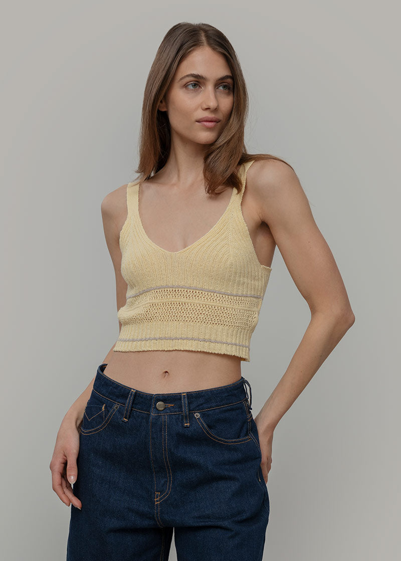 Top Cotone Zero Waste Virna Giallo - Rifò