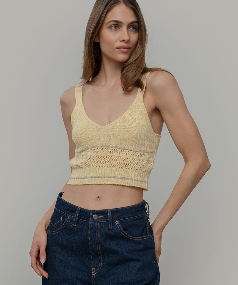 Top Cotone Zero Waste Virna Giallo - Rifò