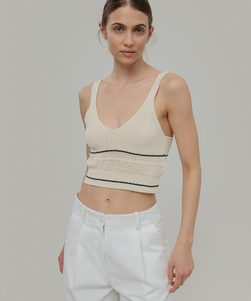 Top Cotone Zero Waste Virna Bianco - Rifò