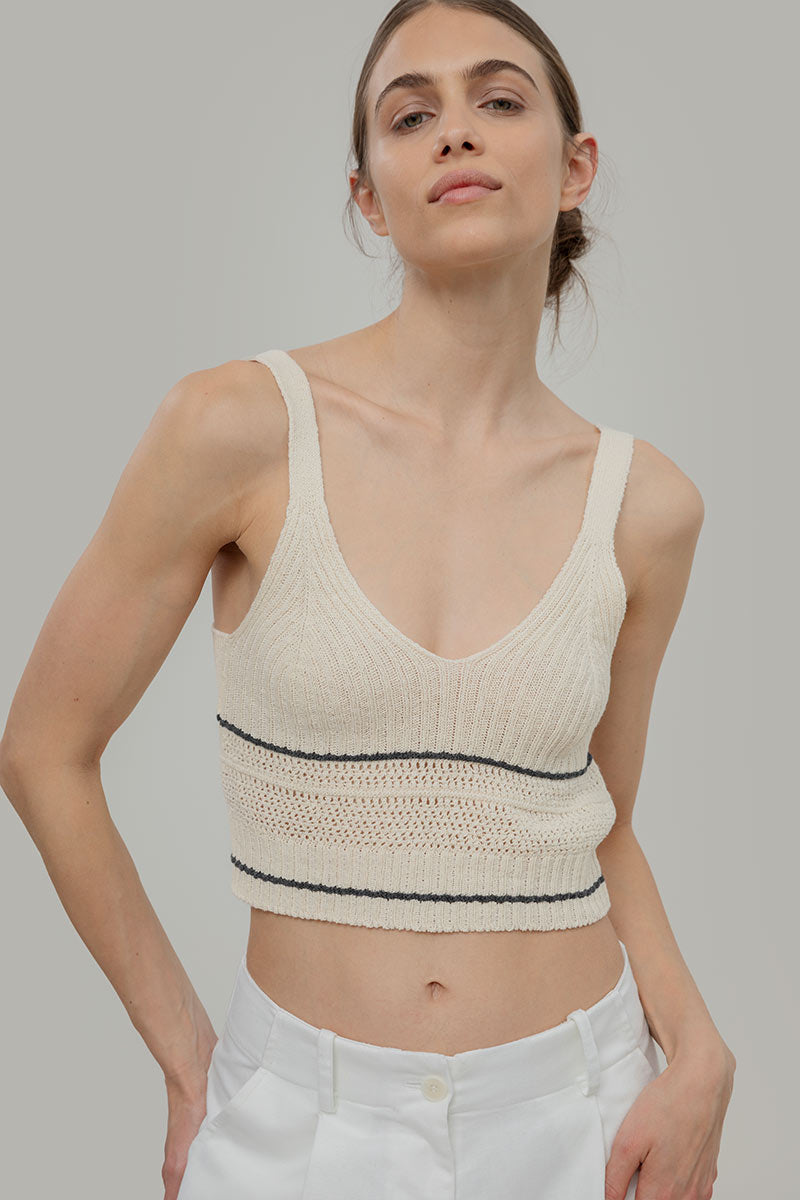 Top Cotone Zero Waste Virna Bianco - Rifò