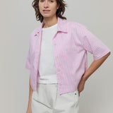 Camicia Bowling a Righe Donna Cotone Inghirami Marta - Rifò Lab Moda circolare made in Italy