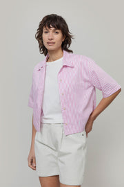 Camicia Bowling a Righe Donna Cotone Inghirami Marta - Rifò Lab Moda circolare made in Italy