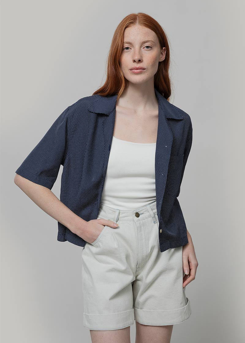 Camicia Donna Maniche Corte Viscosa Sveva - Inghirami x Rifò