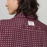 Camicia Donna Bordeaux Maniche Corte Sveva - Inghirami x Rifò