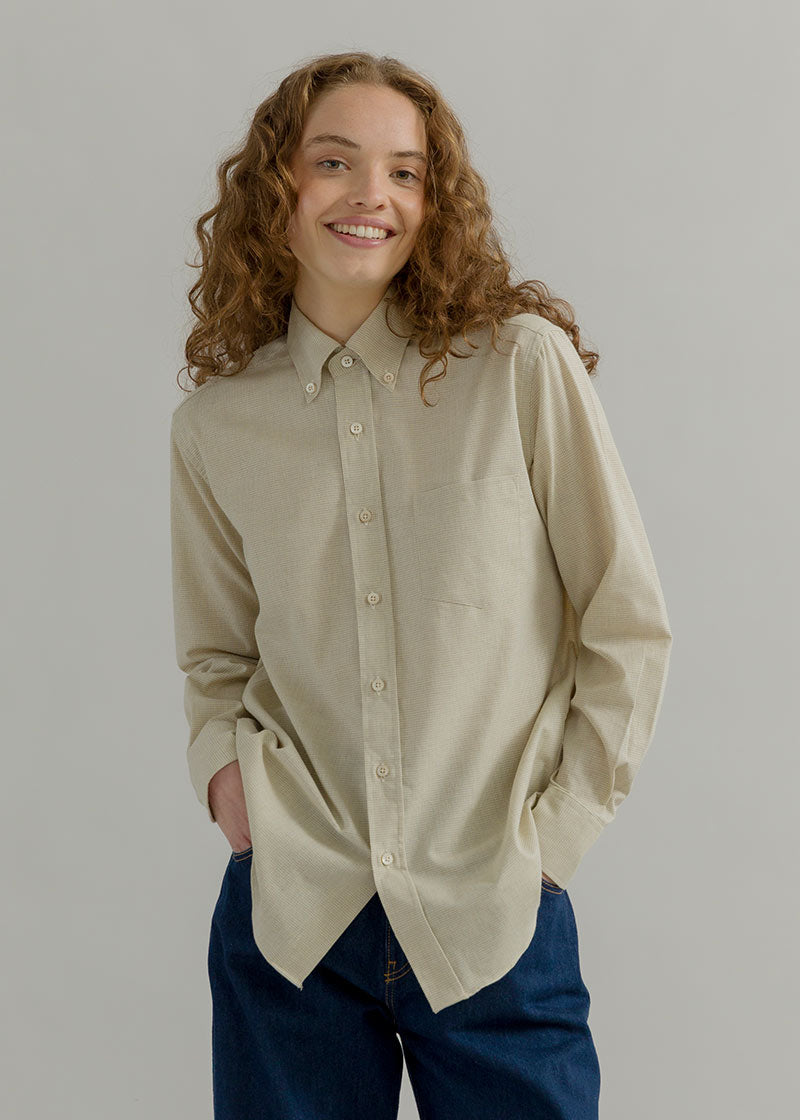 Camicia Donna Quadretti Cotone Inghirami Stefania - Rifò Lab Moda circolare made in Italy 