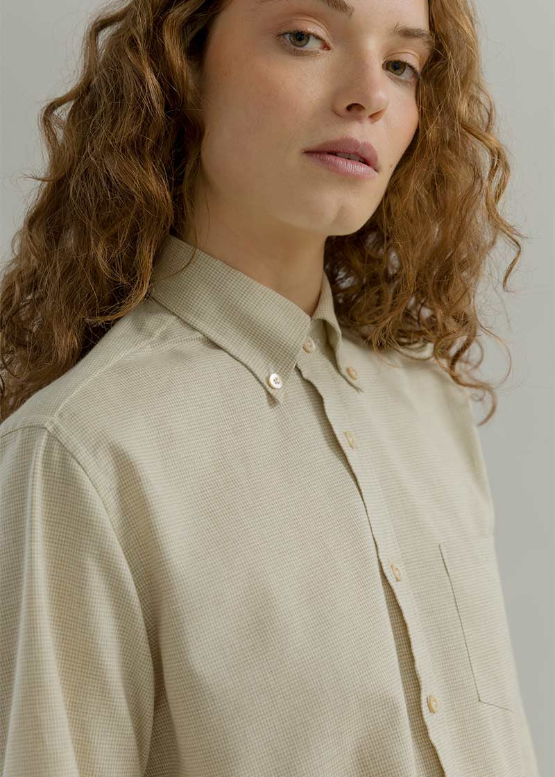 Camicia Donna Quadretti Cotone Inghirami Stefania - Rifò Lab Moda circolare made in Italy 