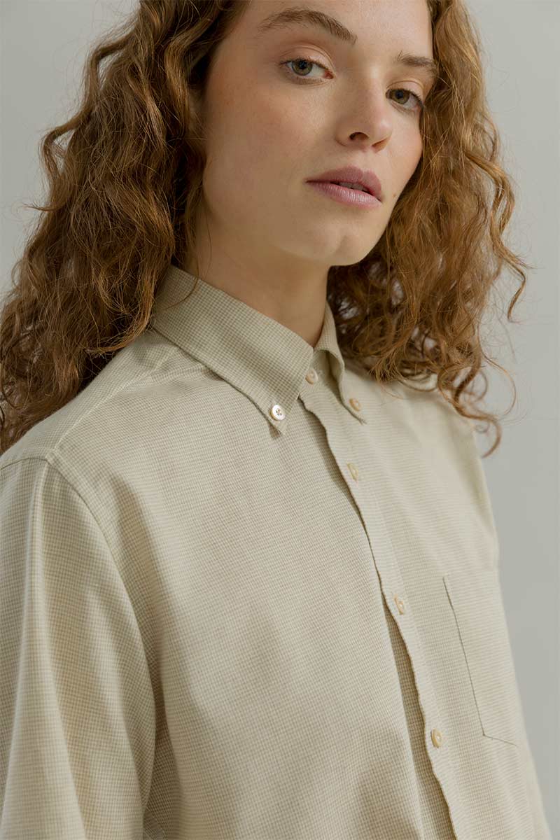 Camicia Donna Quadretti Cotone Inghirami Stefania - Rifò Lab Moda circolare made in Italy 
