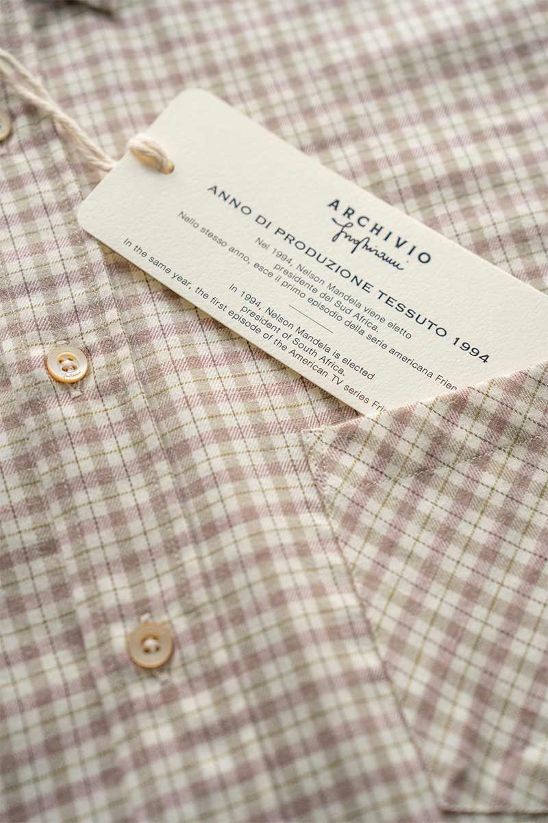 Camicia a Quadri Donna Cotone Inghirami Stefania - Rifò Lab Moda circolare made in Italy 