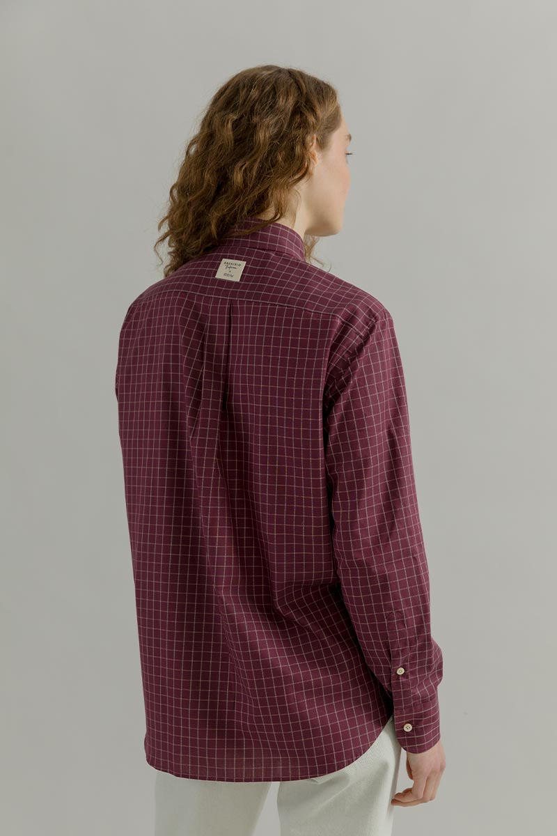 Camicia a Quadri Donna Cotone Inghirami Stefania - Rifò Lab Moda circolare made in Italy 
