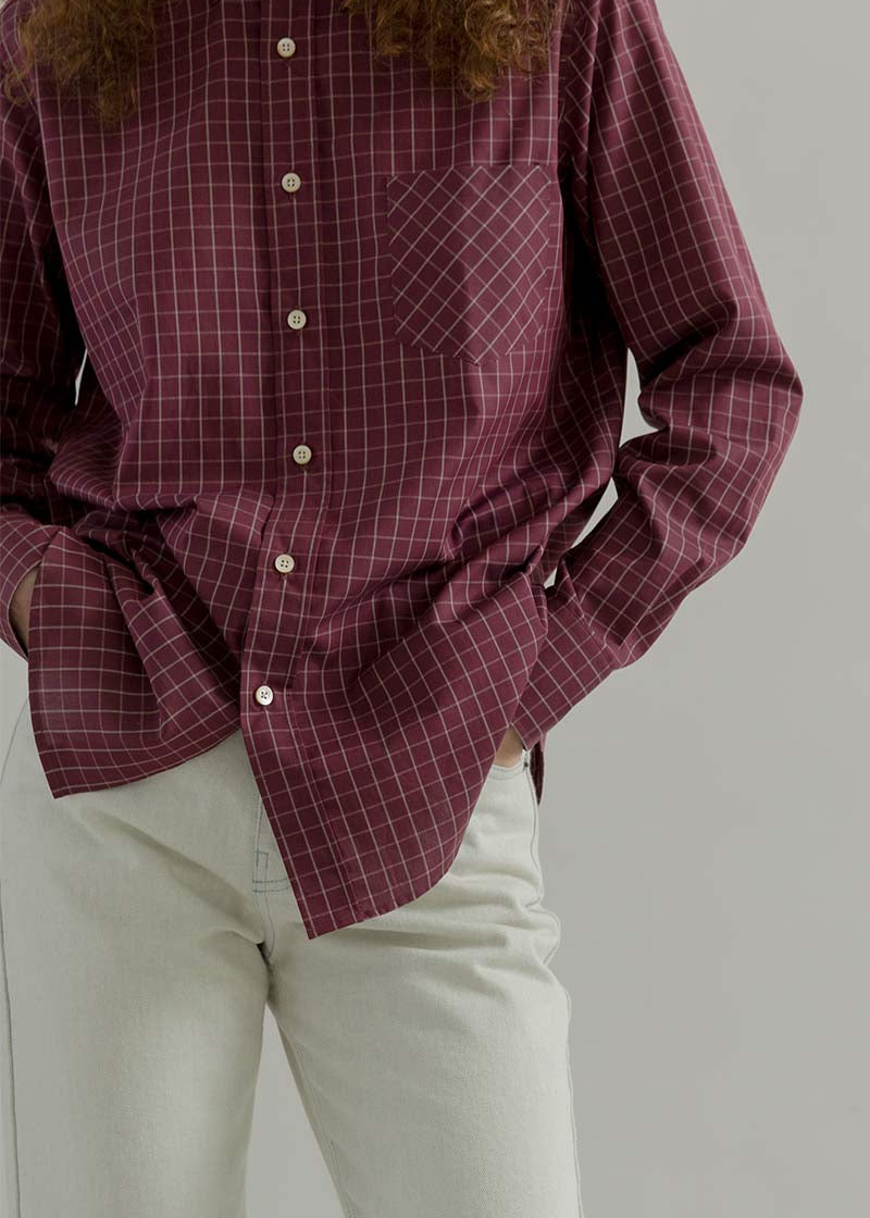 Camicia a Quadri Donna Cotone Inghirami Stefania - Rifò Lab Moda circolare made in Italy 