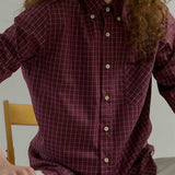 Camicia a Quadri Donna Cotone Inghirami Stefania - Rifò Lab Moda circolare made in Italy 