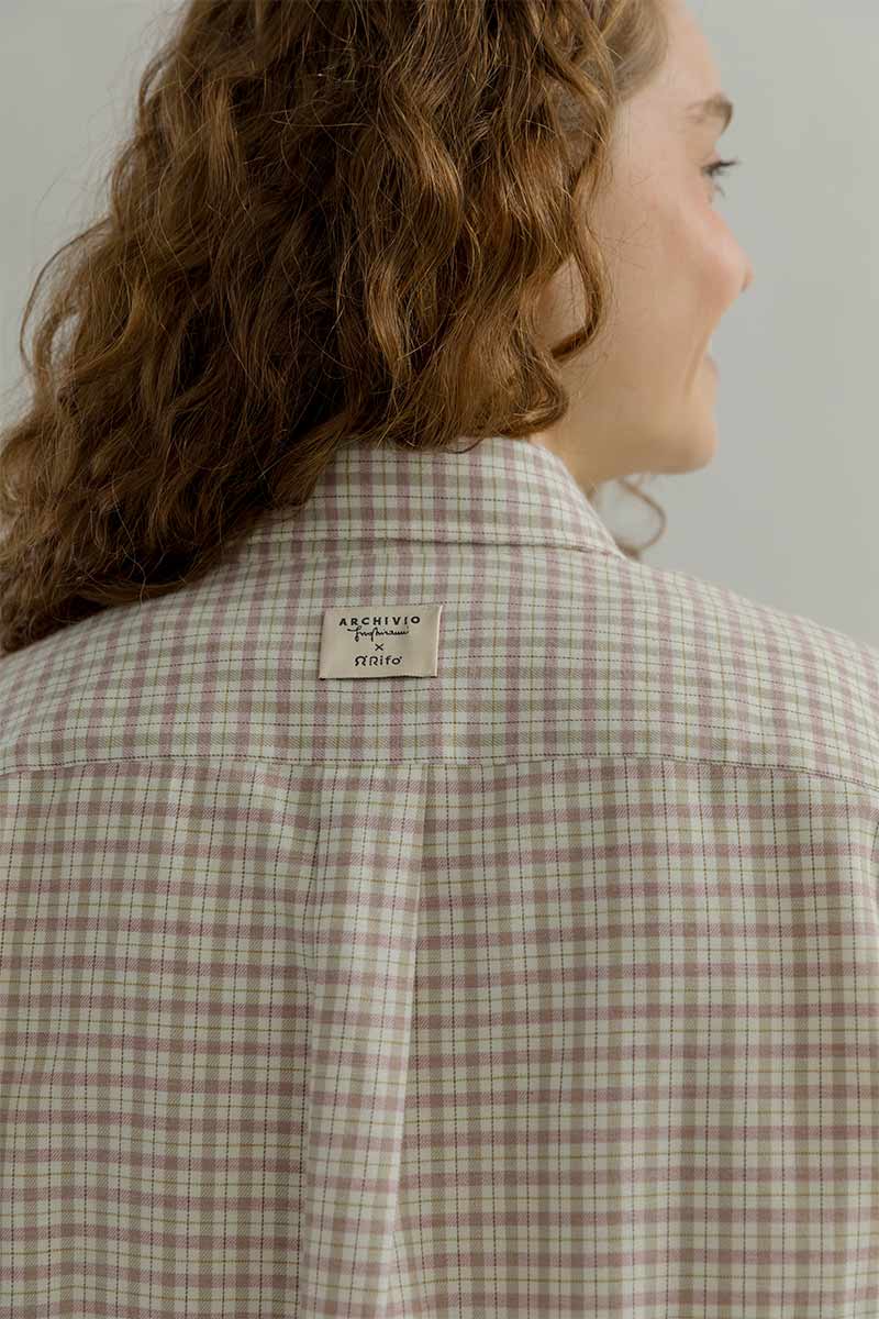 Camicia a Quadri Donna Cotone Inghirami Stefania - Rifò Lab Moda circolare made in Italy 