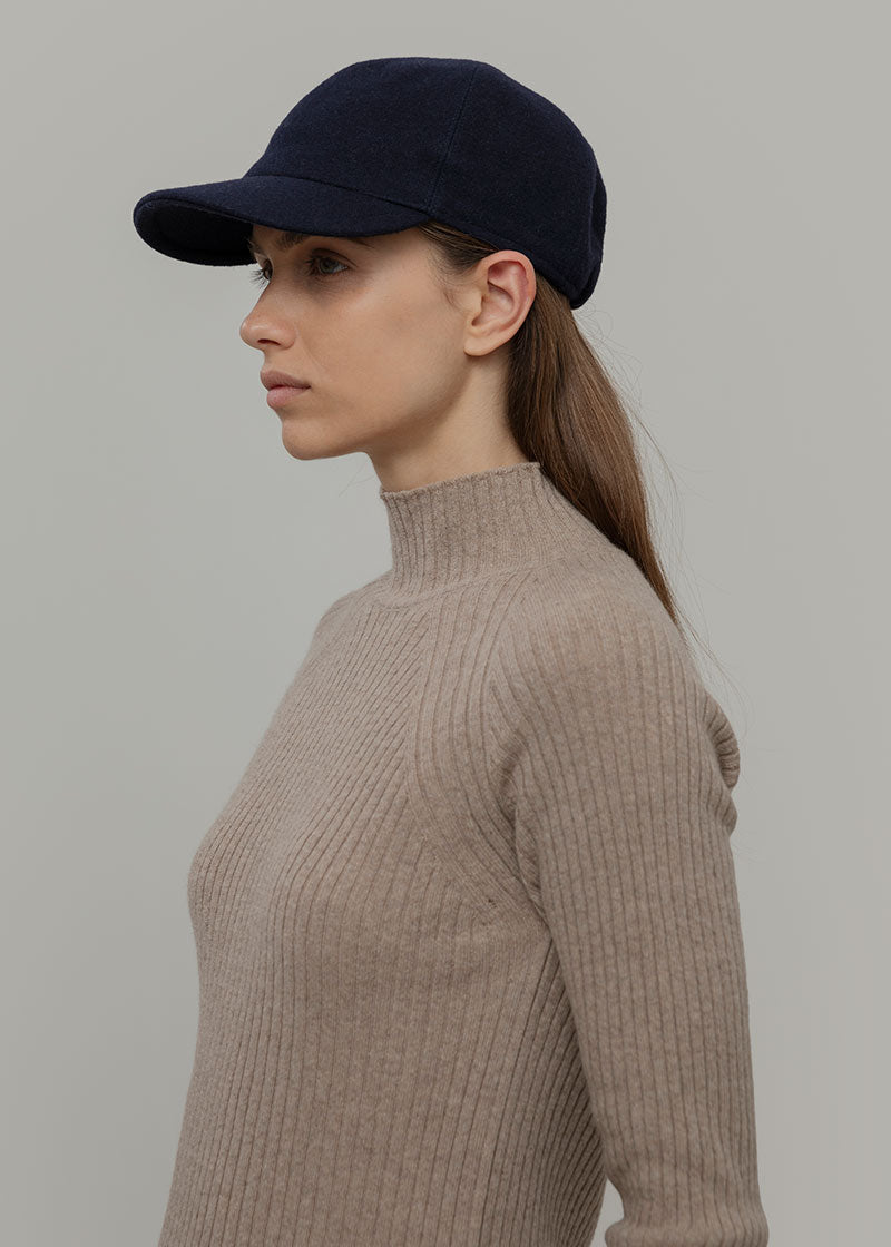 Blu Marina | Cappello baseball lana rigenerata