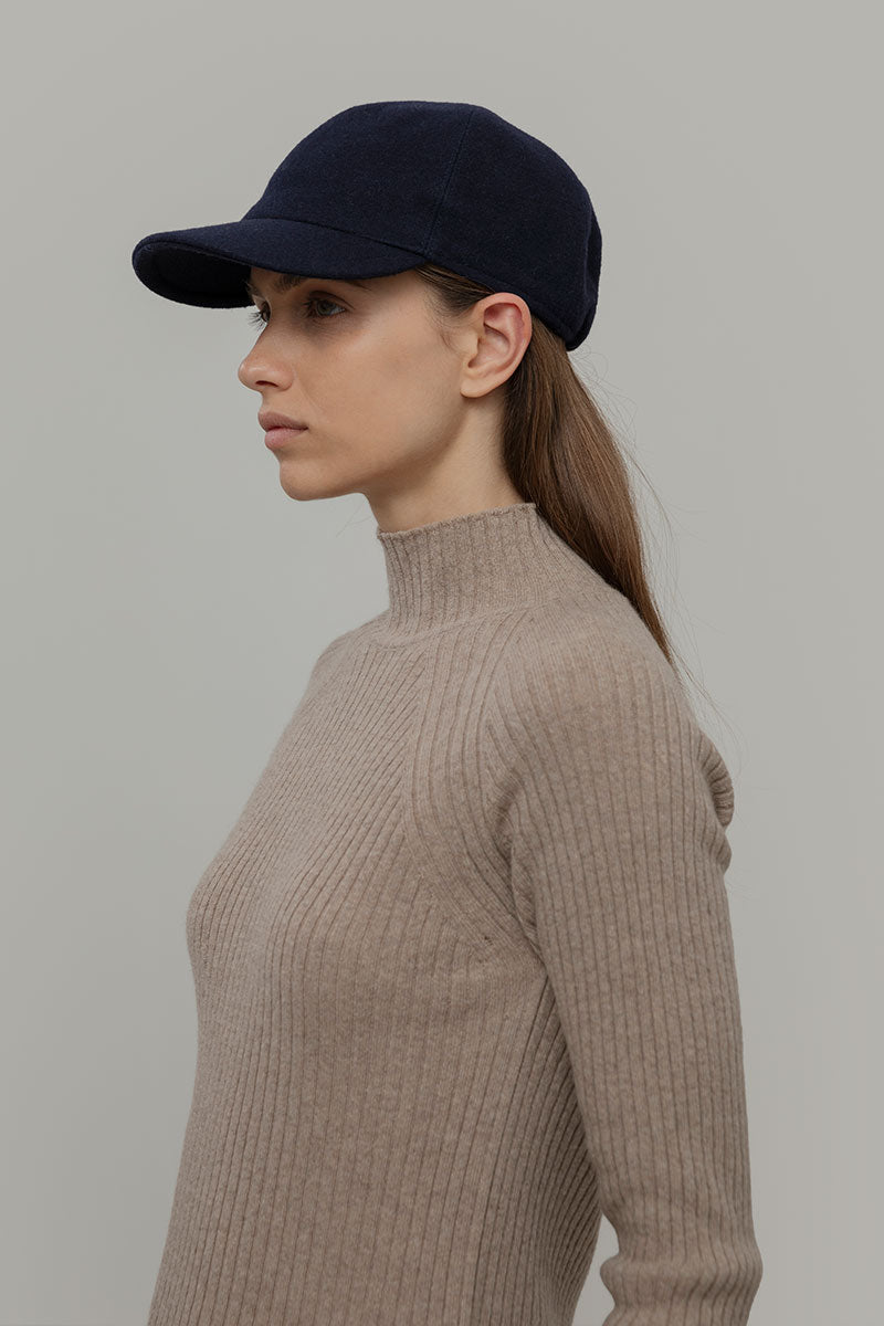 Blu Marina | Cappello baseball lana rigenerata