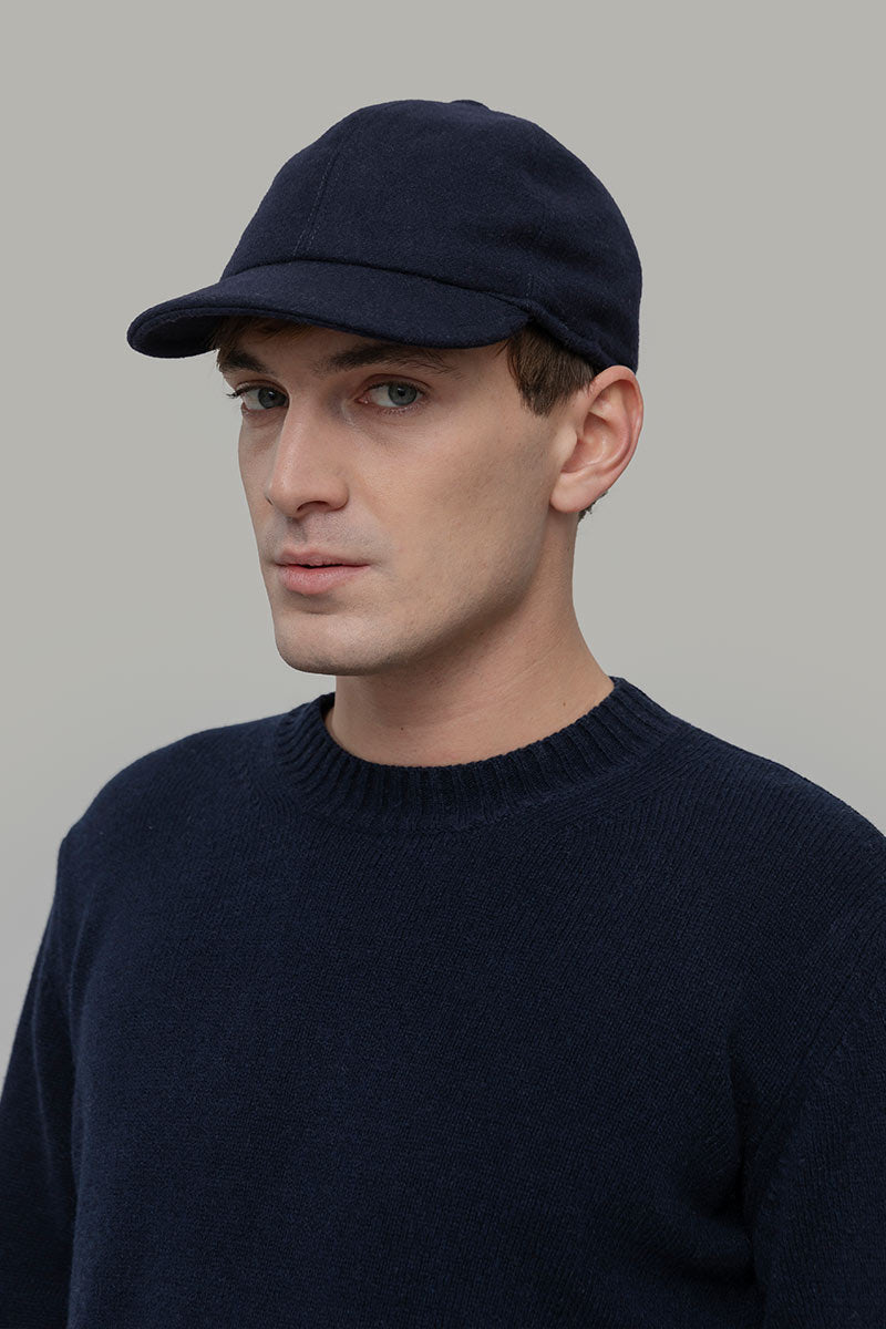Blu Marina | Cappello baseball lana rigenerata