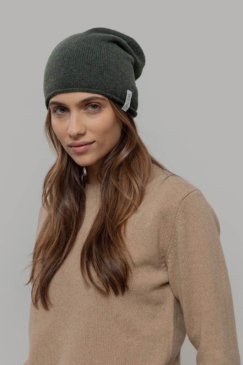 Beanie Cappello Lana Rigenerata Unisex Frank - Rifò Lab Moda circolare made in Italy