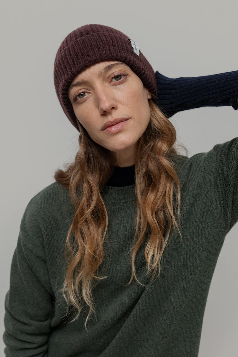 Cappello Cashmere rigenerato Marcello - Rifò Lab Moda circolare made in Italy