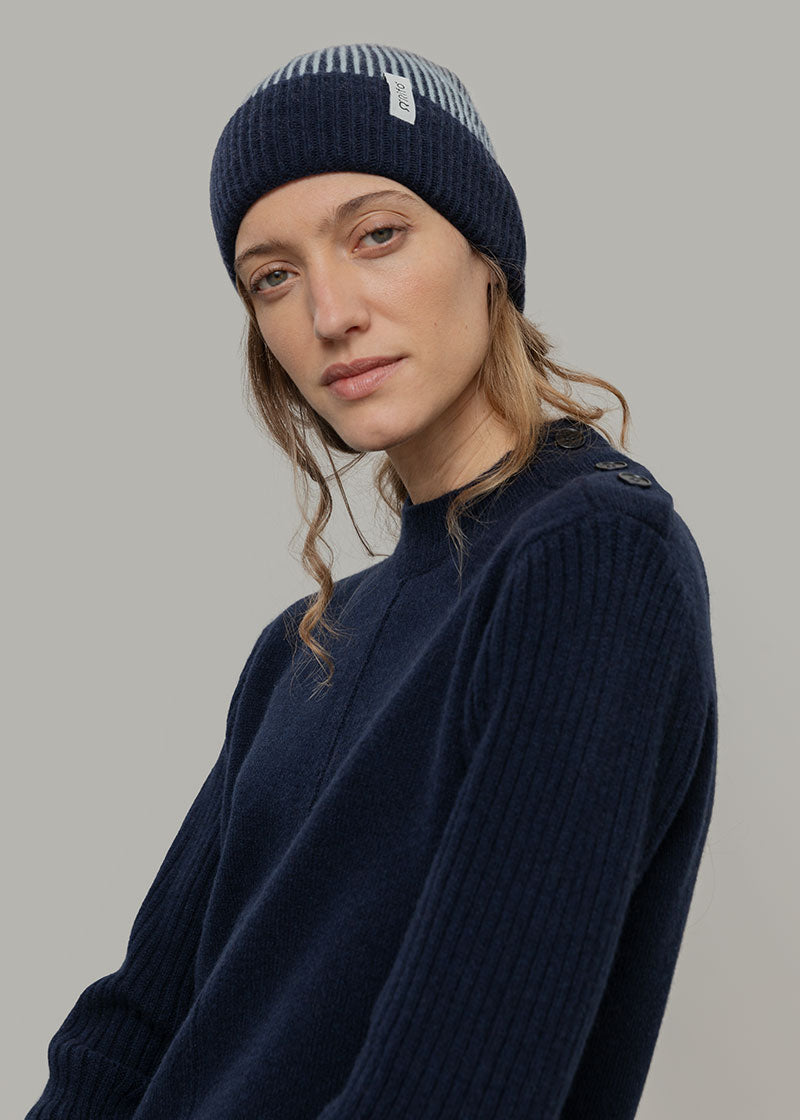 Beanie Cappello Cashmere Uomo Donna Unisex Vanda - Rifò Lab Moda circolare made in Italy