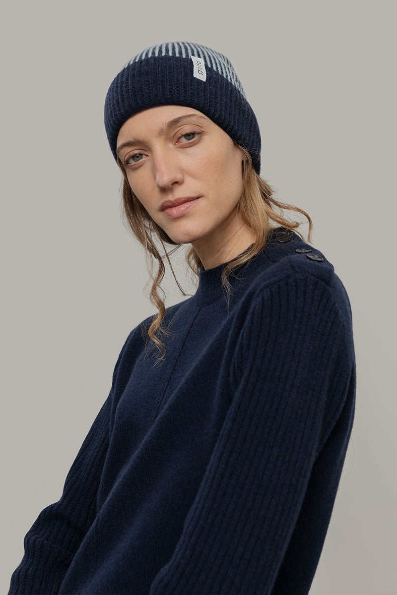 Beanie Cappello Cashmere Uomo Donna Unisex Vanda - Rifò Lab Moda circolare made in Italy
