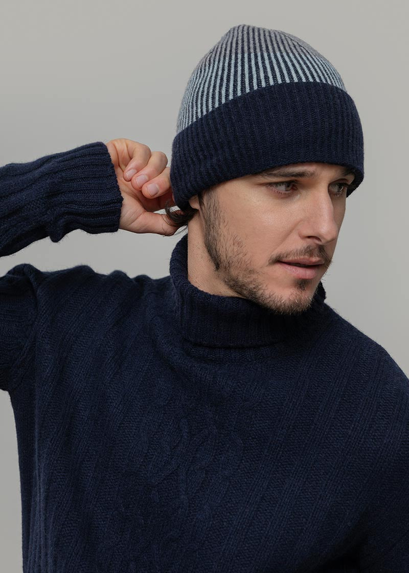 Beanie Cappello Cashmere Uomo Donna Unisex Vanda - Rifò Lab Moda circolare made in Italy