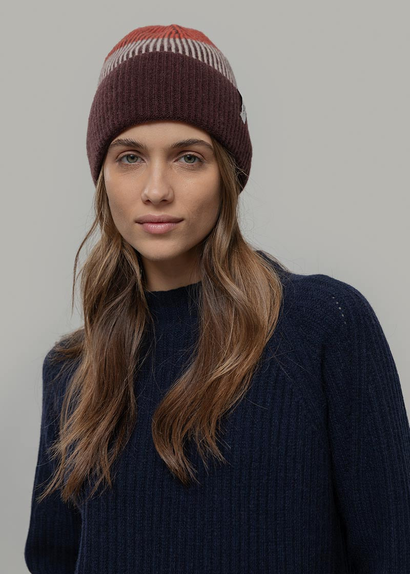 Beanie Cappello Cashmere Uomo Donna Unisex Vanda - Rifò Lab Moda circolare made in Italy
