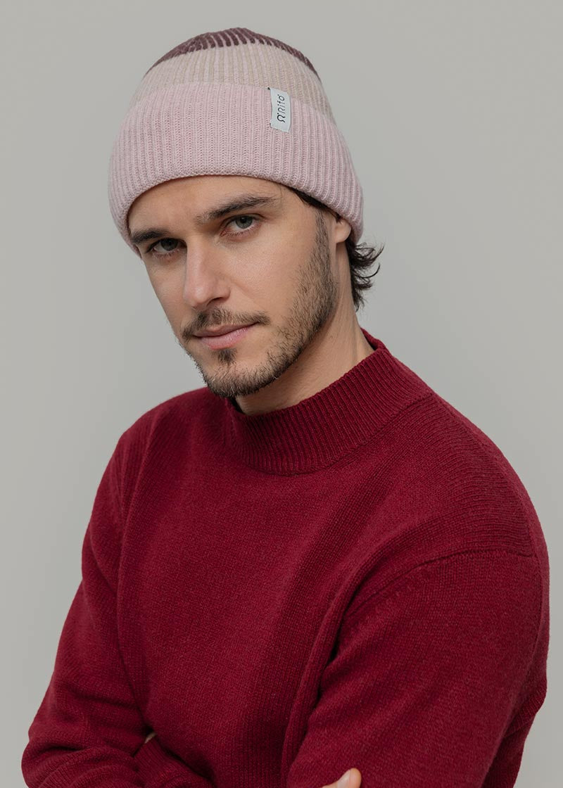 Beanie Cappello Cashmere Uomo Donna Unisex Vanda - Rifò Lab Moda circolare made in Italy