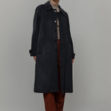 Cappotto Lungo Donna Lana Rigenerata Helga Grigio Scuro - Rifò Lab Moda circolare made in Italy 