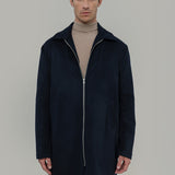 Cappotto Lungo Uomo Blu Lana Rigenerata Erik - Rifò Lab Moda circolare made in Italy 