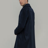 Cappotto Lungo Uomo Blu Lana Rigenerata Erik - Rifò Lab Moda circolare made in Italy 