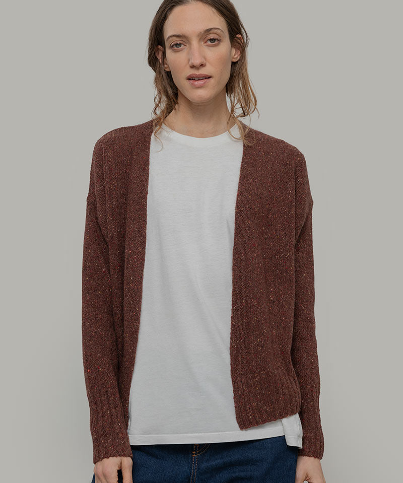 Maglia Donna Cashmere Rigenerato Eloisa Arancio - Rifò Lab Moda circolare made in Italy