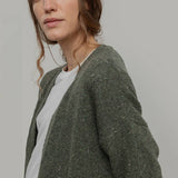 Maglia Donna Cashmere Rigenerato Eloisa Verde - Rifò Lab Moda circolare made in Italy