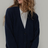 Cardigan con bottoni Donna Cashmere Rigenerato Tosca- Rifò Lab Moda circolare made in Italy 
