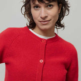 Cardigan Corto Elegante Donna Cashmere Mafalda - Rifò Lab Moda circolare made in Italy
Rosso Papavero