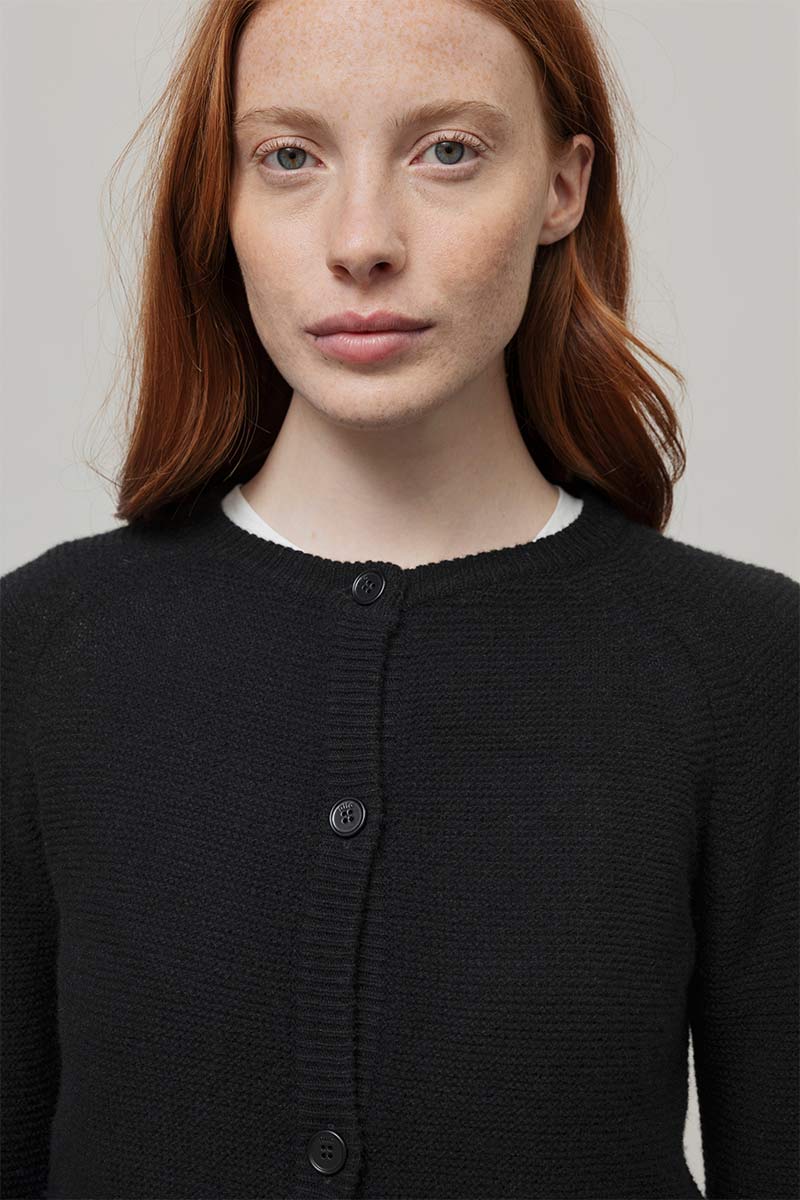 Cardigan Donna Cashmere Mafalda - Rifò Lab Moda circolare made in Italy
Nero Ardesia