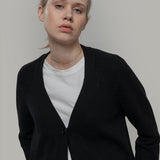 Cardigan con bottoni Donna Cashmere Rigenerato Tosca- Rifò Lab Moda circolare made in Italy 
