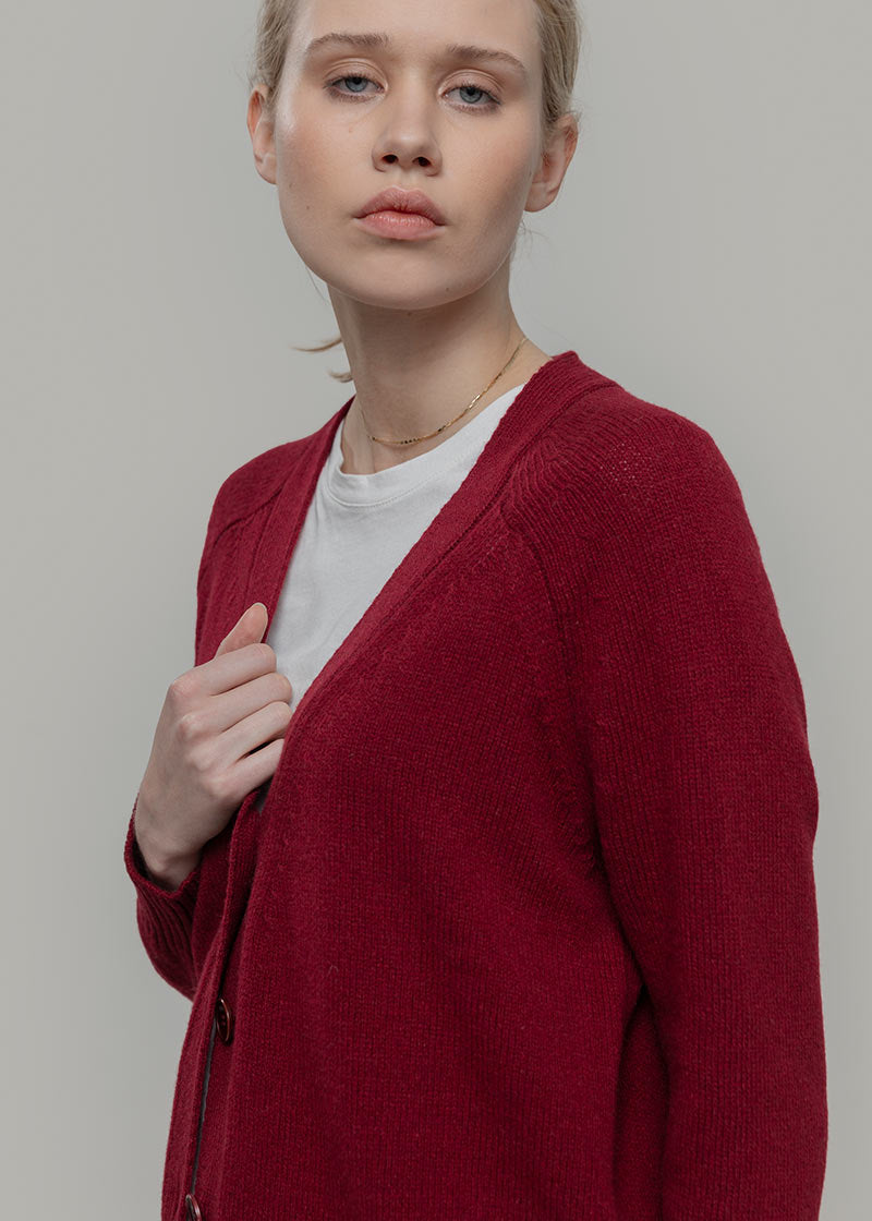 Cardigan con bottoni Donna Cashmere Rigenerato Tosca