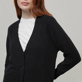 Cardigan con bottoni Donna Cashmere Rigenerato Tosca- Rifò Lab Moda circolare made in Italy 
