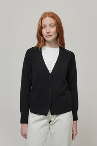 Cardigan con bottoni Donna Cashmere Rigenerato Tosca- Rifò Lab Moda circolare made in Italy 
