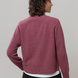 Cardigan Cashmere Donna Corto con Bottoni Tosca  - Rifò Lab Moda circolare made in Italy
Rosso Marsala