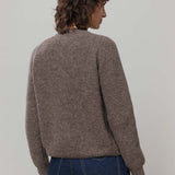 Cardigan Donna Lana Alpaca Riciclata Marrone Vittoria - Rifò Lab Moda circolare made in Italy