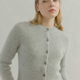 Cardigan Donna Lana Alpaca Riciclata Grigio Vittoria - Rifò Lab Moda circolare made in Italy