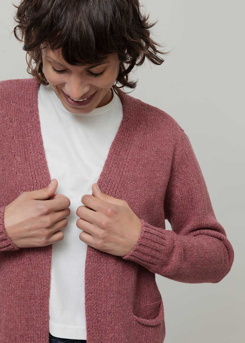 Cardigan Donna Cashmere Donegal Denise - Rifò Lab Moda circolare made in Italy
