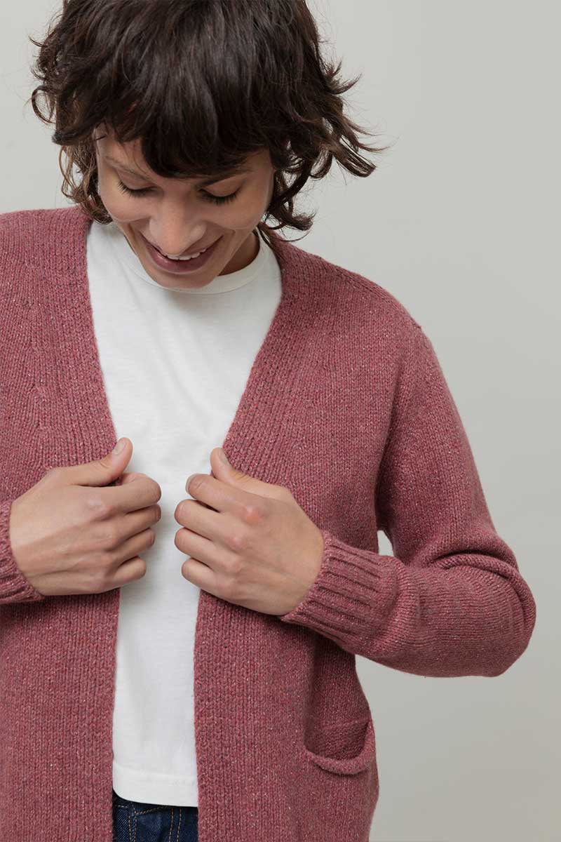 Cardigan Donna Cashmere Donegal Denise - Rifò Lab Moda circolare made in Italy